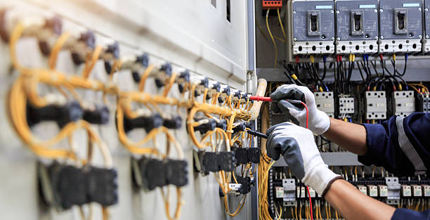 Professional Electrician technician working in Columbus, TX